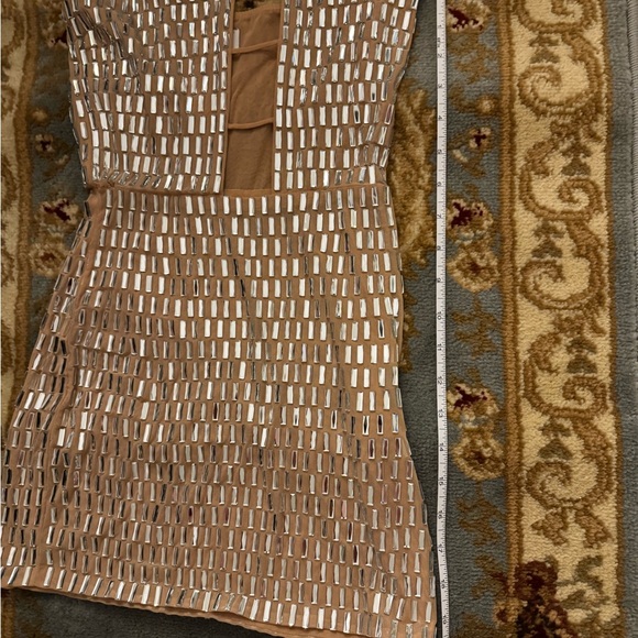 Oh Polly Gold Mini Dress - Picture 8 of 12